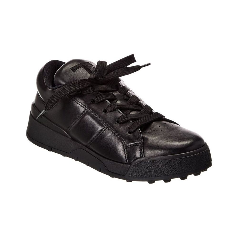 Tods Leather Sneaker, Black